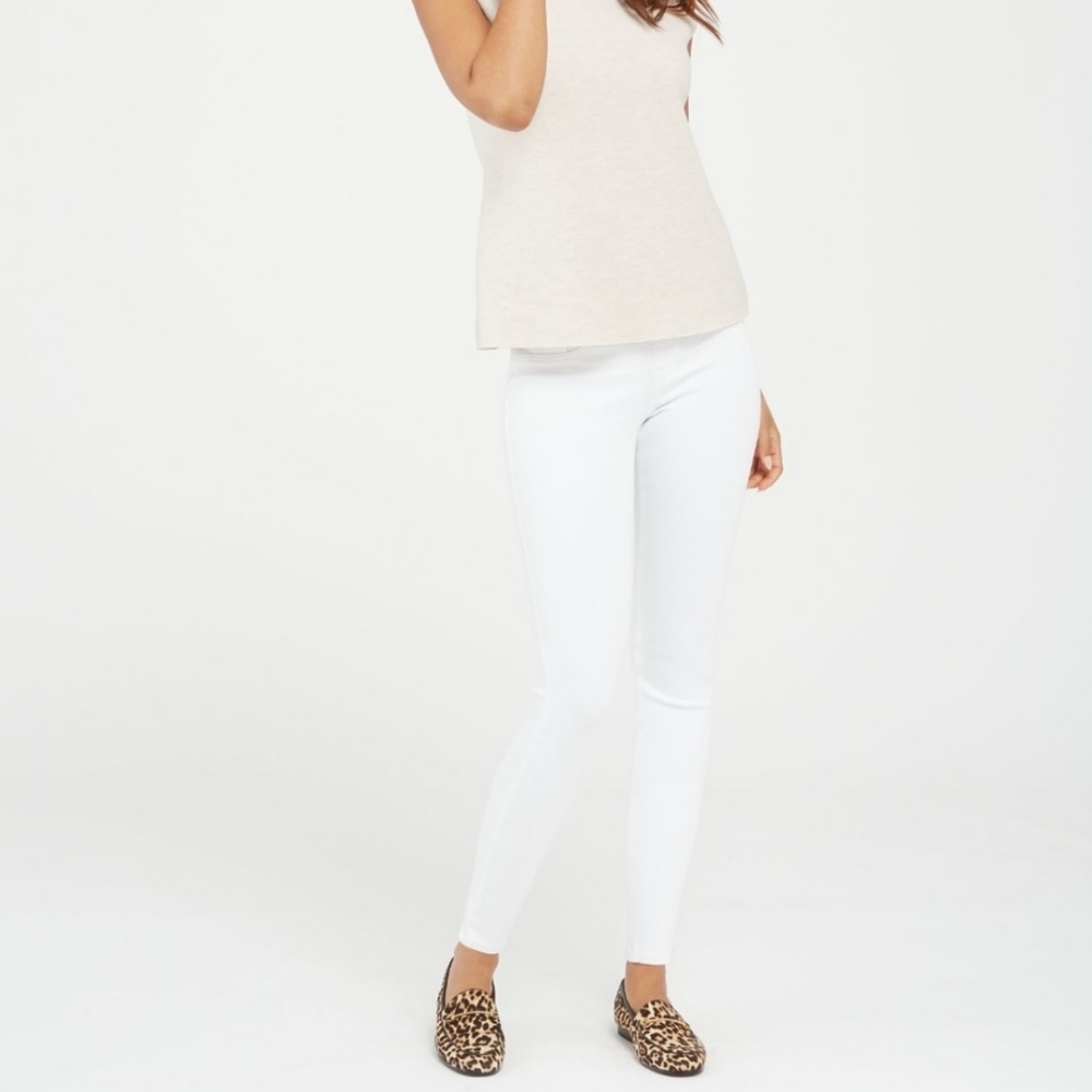 Spanx Jean-ish White Jeggings Medium Petite - Picture 1 of 10